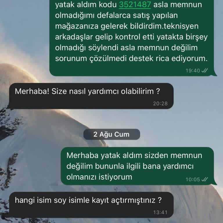 İdaş Yatak Memnuniyetsizliği Hakkında