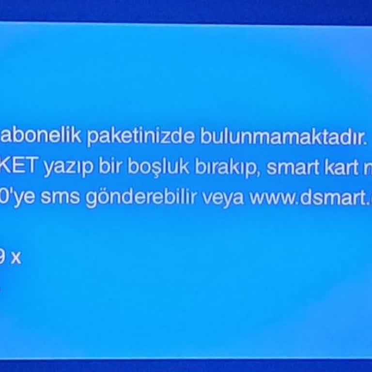 D-Smart Mega Paket Kanallarının Aniden Kapatılması Ve Yetersiz Müşteri Hizmetleri
