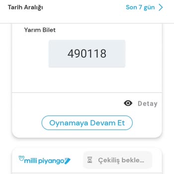 Aldığım Milli Piyango Biletler'de Sorun Olması.