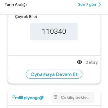 Aldığım Milli Piyango Biletler'de Sorun Olması.