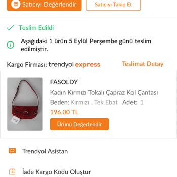 Trendyol Hatalı Ürün Gönderimi Ve İlgilenilmemesi