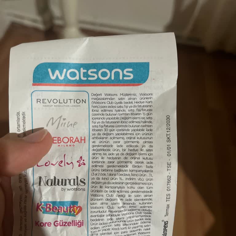 Watsons İade Etmekte Sıkıntı