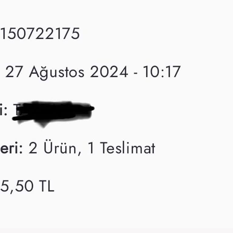 Boyner Habersiz İptal Edilen Sipariş