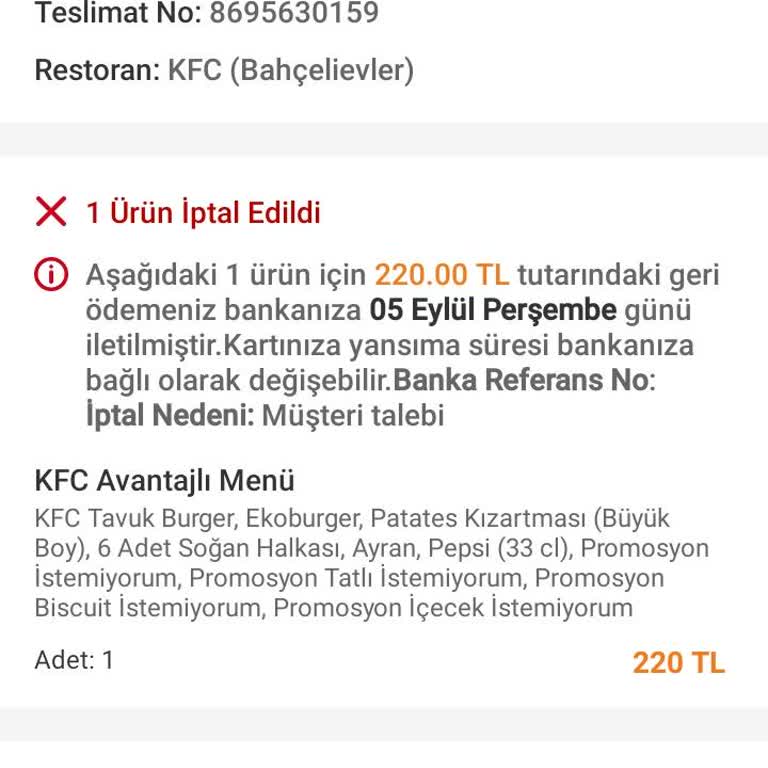Trendyol GO Ve KFC Sipariş Sorunu: Geciken Yemek Ve İptal Edilen Sipariş