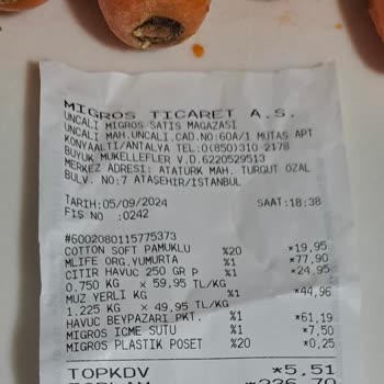 Migros Paketli İyi Tarım Sertifikalı Havuç