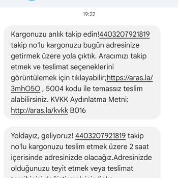 Aras Kargo Aras Kuryemiz Adresimizi Bulamamış. Telefon Numaram Da Mı Yok.