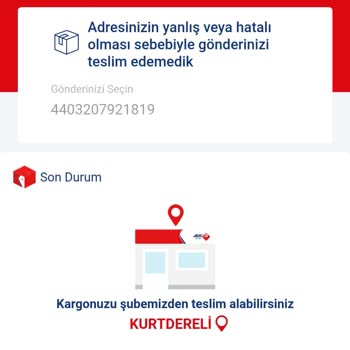 Aras Kargo Aras Kuryemiz Adresimizi Bulamamış. Telefon Numaram Da Mı Yok.