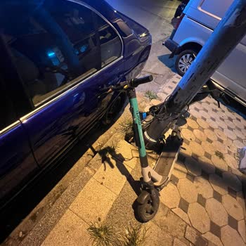 Martı Scooter Aracıma Zarar Verdi