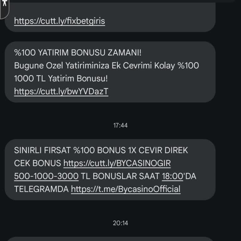 Bahis Sitesi Mesajı