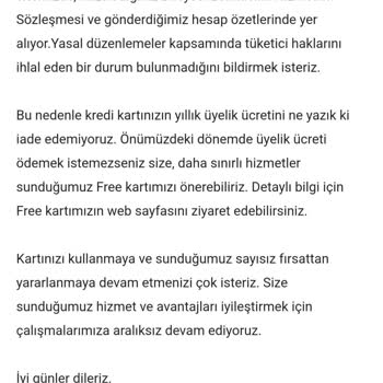 Akbank Kredi Kart Aidat Ücret İadesi