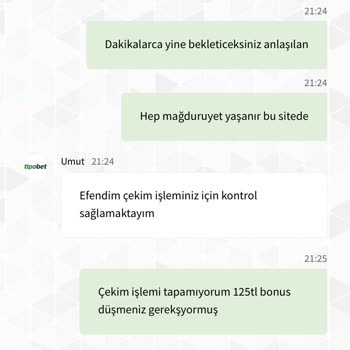 Tipobet Çekim Sorunu Ve Bakiyenin Silinmesi