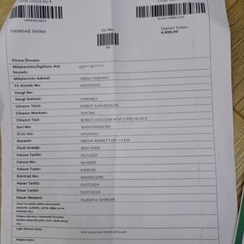 Media Markt'tan Alınan Robot Süpürge Ve Ek Garanti Sorunları