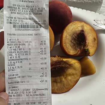 BİM'den Dışı Güzel İçi Bozuk Şeftali