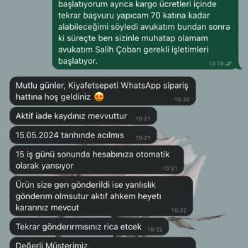 Kıyafet Sepeti İcra Takibi Başlattım Dönüş Yok