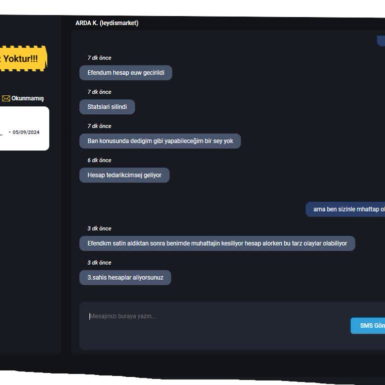 GameSatış Sitesinden Hesap Satın Hesap Çok Geçmeden Banlandı.