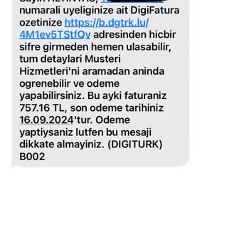 Digiturk Kullanmadığım Fatura Bedeli