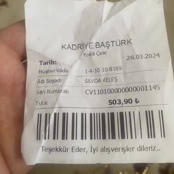 Kadriye Baştürk Defolu Ürün Satıldı Paramıda İade Etmediler.