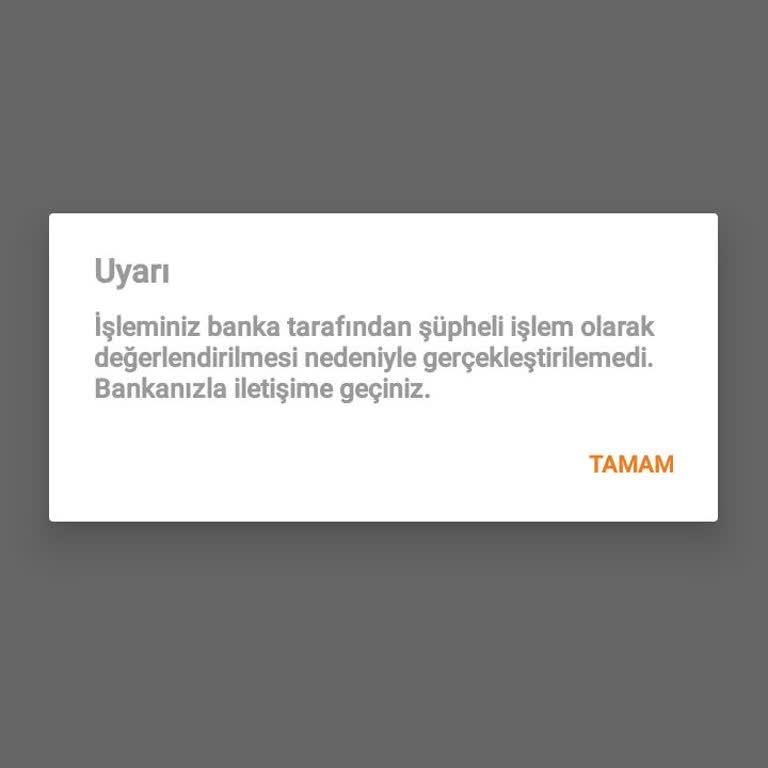 Ziraat Bankası Şüpheli Kart Uyarısı