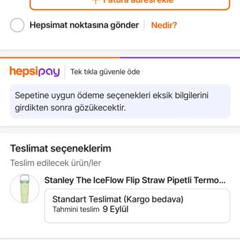 Hepsiburada Uygulamasında Adres Ve Sipariş Sorunu