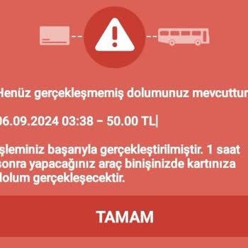 E-komobil Bakiye Yüklenmeme Sorunu