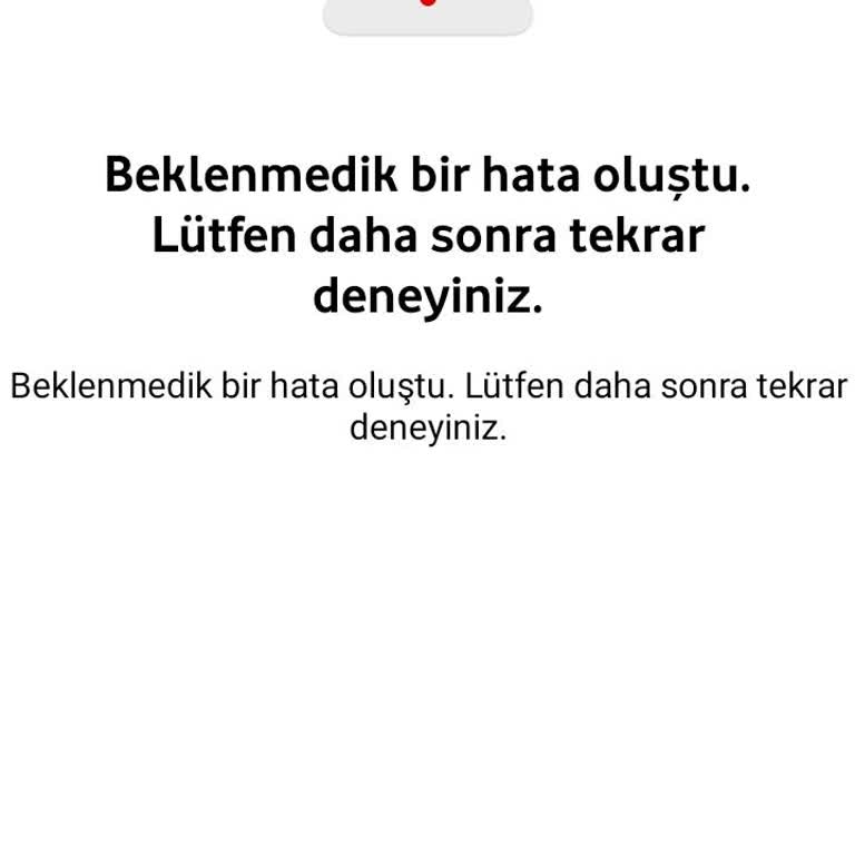 Vodafone Yanımda Uygulaması Ek Paket Sorunu