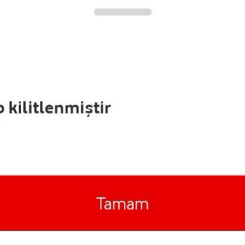 Vodafone Pay Şifre Kilit Açma