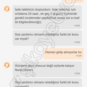 Seyhan Ekspres Trendyol GO Uygulaması Ve Market Hakkımı Çiğnedi
