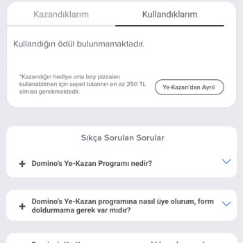 Domino's Pizza Ye Kazan Programı