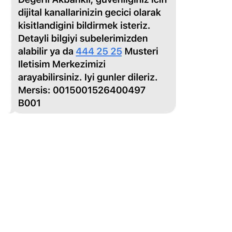 Akbank İnternet Bankacılığı Kısıtlaması