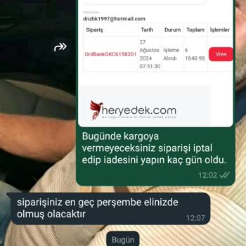 Heryedek.com Üzerinden Hiçbir Şekilde Ürün Siparişi Vermeyin
