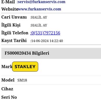 Stanley Yedek Parça Daki Servis Yalanları