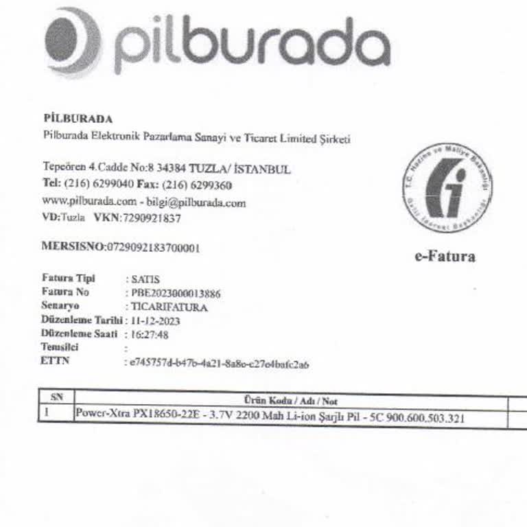 Pilburada.com Pilburada Sattığı Pillere Garanti Vermiyor.