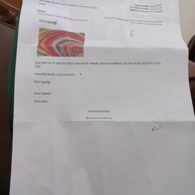 Vivense Hali İade Sureci