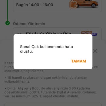 İwallet Ve Migros Arasında Kalan Müşteri: Kullanılamayan 500 TL Çeki