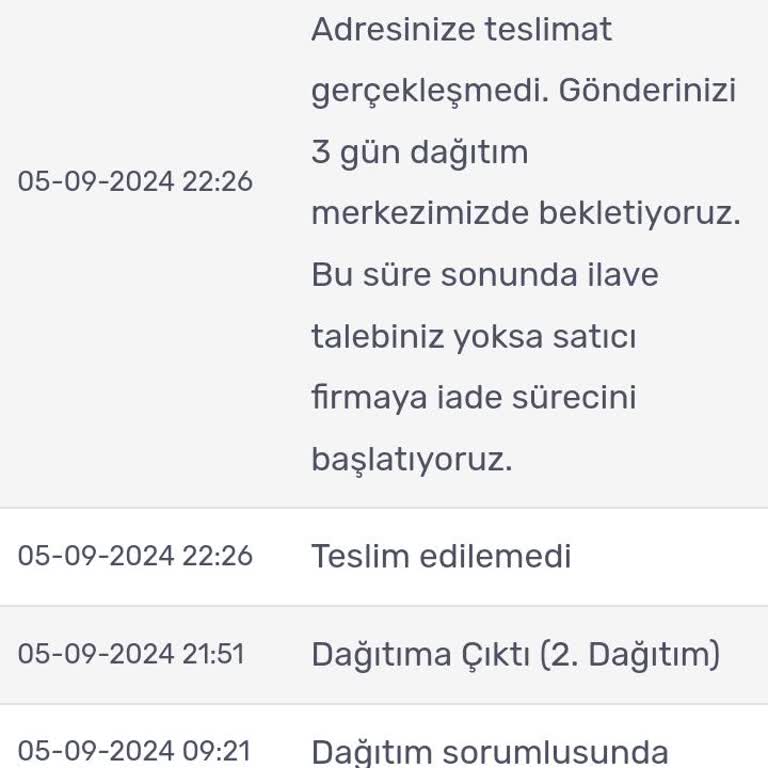 KARGOMsende Kargom Bana Ulaştırılmadı