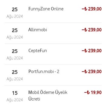 Vodafone Hattımdan Bilgim Dışında Yapılan Çekimler