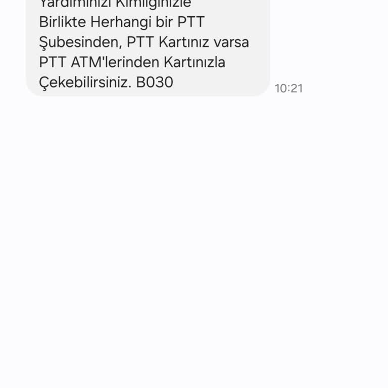 PTT Gişe İşlemleri