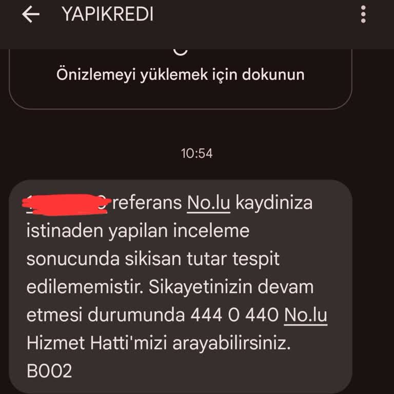 Yapı Kredi Paramı Geri Vermiyor