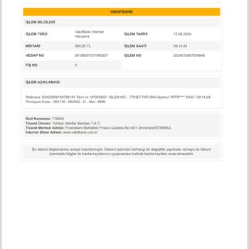 TTNET Faturamdan Çifte Tahsilat Ve İade Sorunu