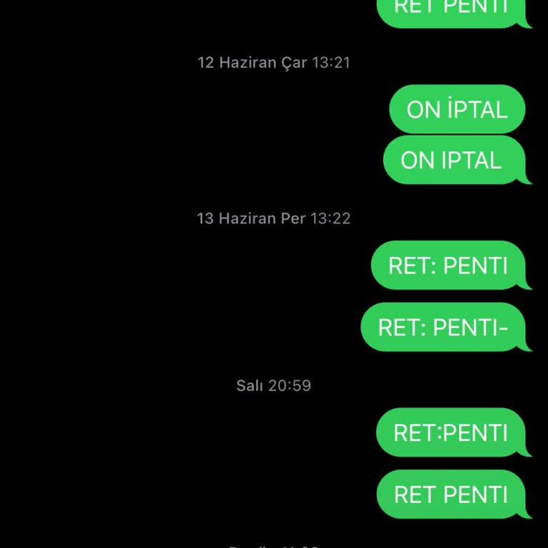 Penti Mesaj İptali Kabul Etmeme