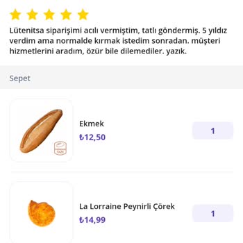 Getir Sipariş Hizmetinde Yaşanan Sorunlar