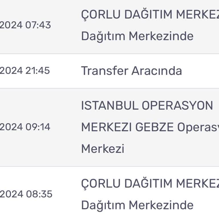 KARGOMsende Kargonun Dağıtıma Çıkmaması