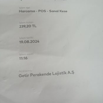 Getir 'in İstanbul Karta İade İşlemi Yapmaması