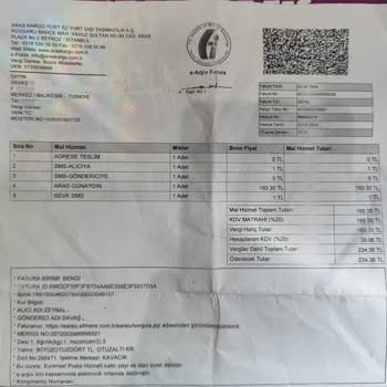 Aras Kargo Kargoda Kaybolan Paketimin Tanzimi