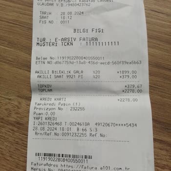 Piranha Ve A101 Ortaklığı İle Bozuk Akıllı Saat Aldım.