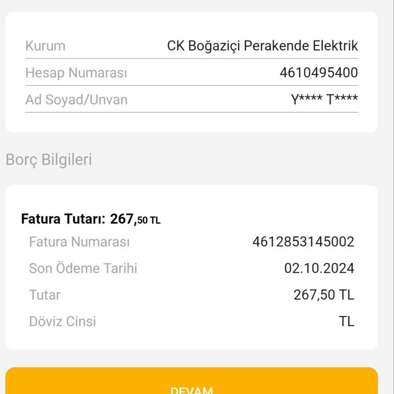 CK Boğaziçi Elektrik İki Defa Yazılmış Bir Fatura Gelecek Ayda Yazılmış Fatura İtiraz