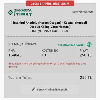 Obilet Bilet İade Ücreti