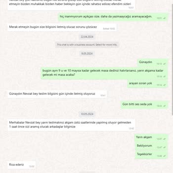 Zao Mobilyadan Sipariş Verdim Ne Masa Geldi Ne Para İade.