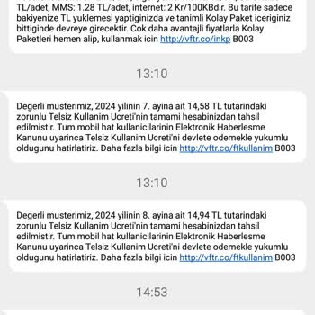 Vodafone'un Yetkisiz Ücretlendirme ve Yetersiz Müşteri Hizmeti