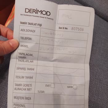 Derimod Değişim Talebi Onayı